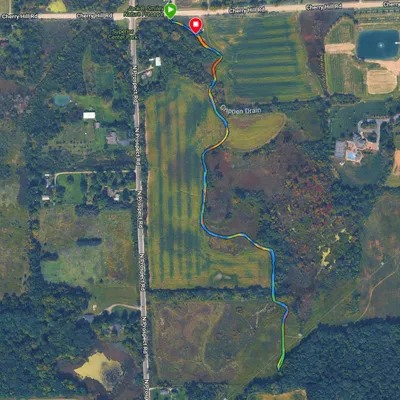 GPS track of our hike