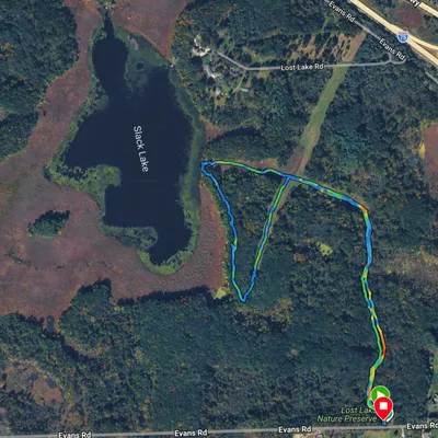 GPS track of our hike